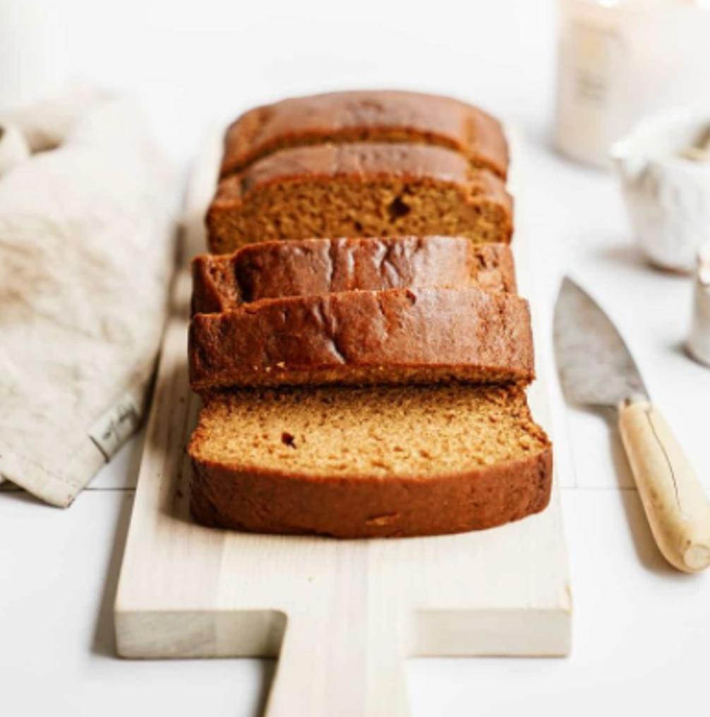 Chai spiced pumpkin loaf recipe - gluten, dairy and sugar free