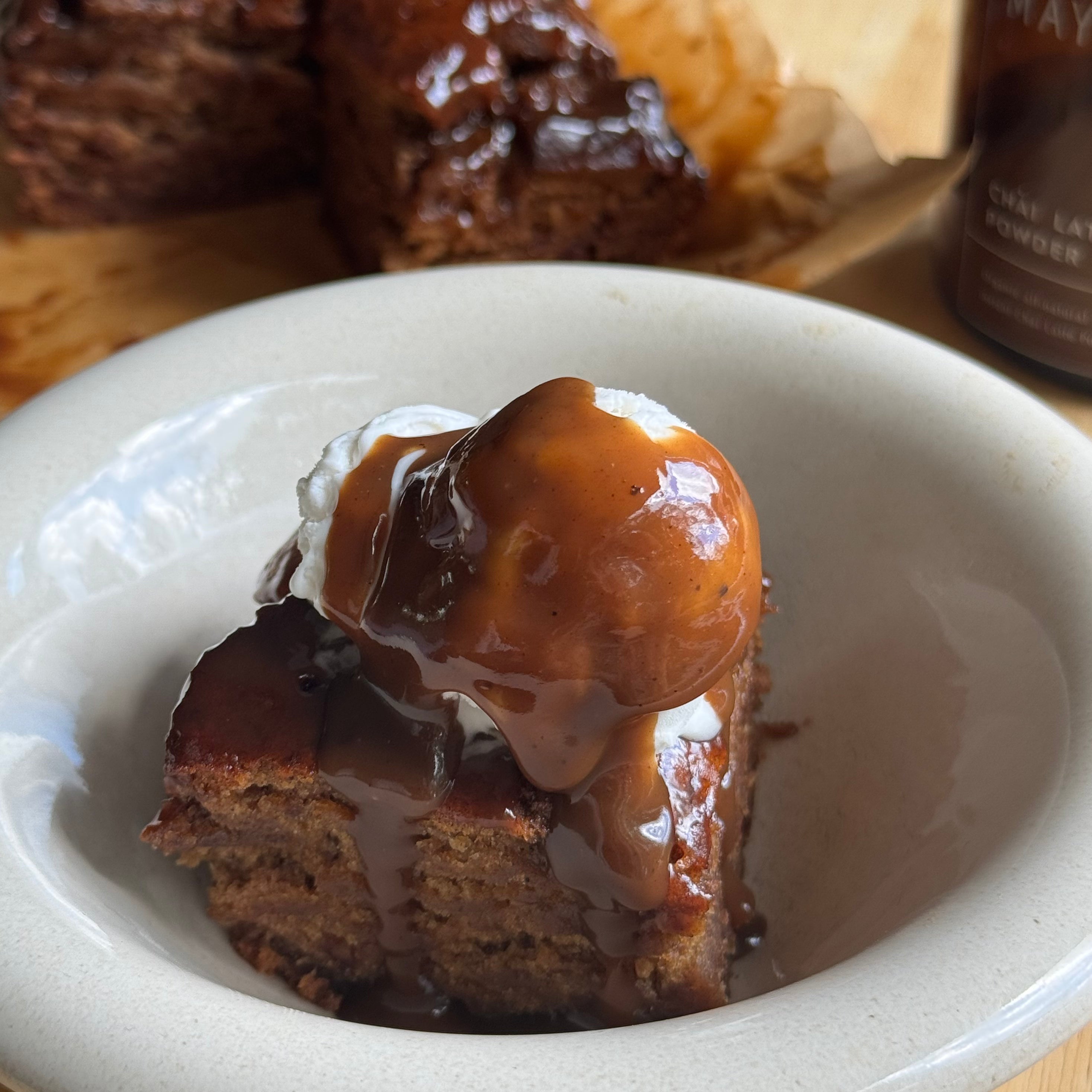 Chai Sticky Date Pudding with Coconut Caramel