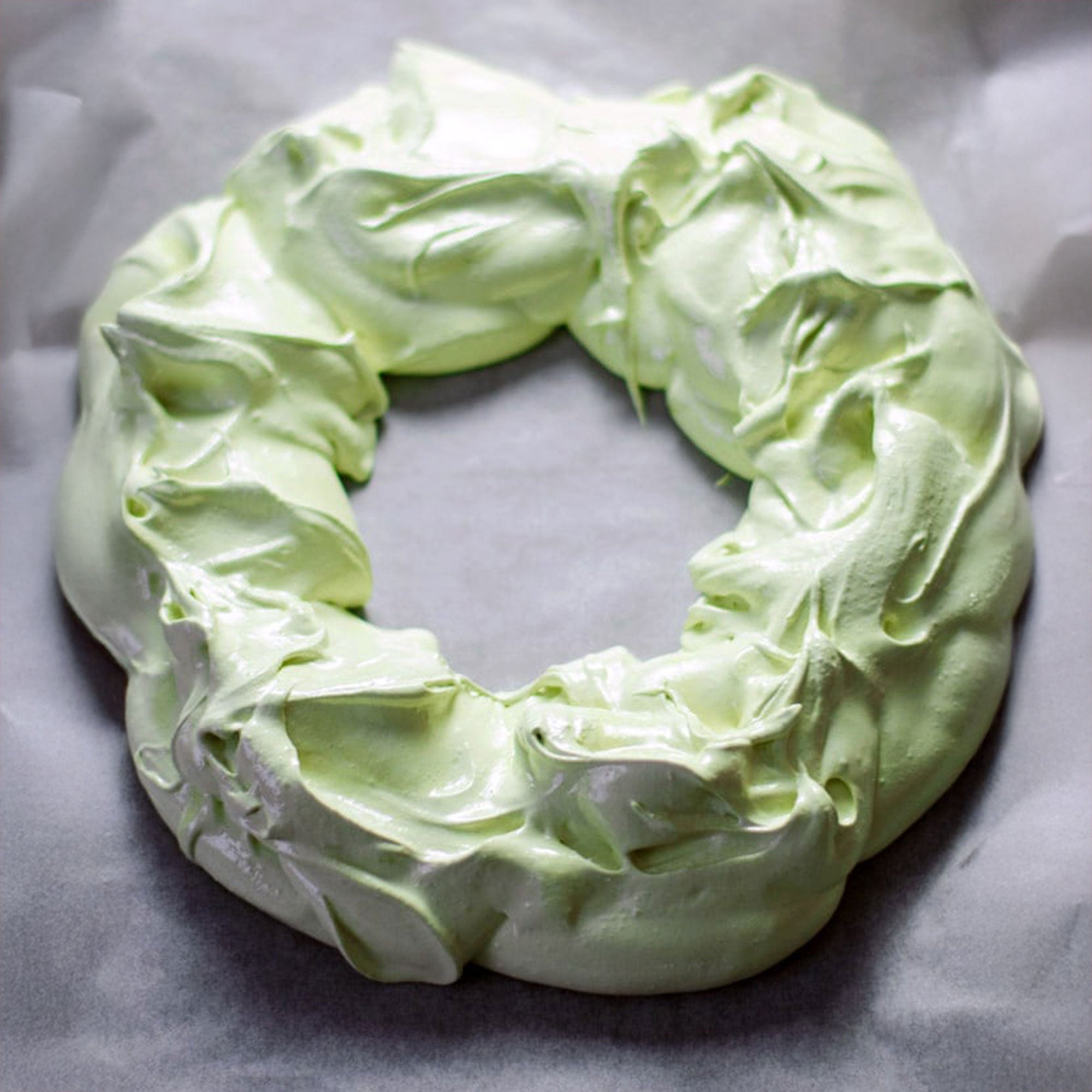 Matcha Christmas Wreath Pavlova