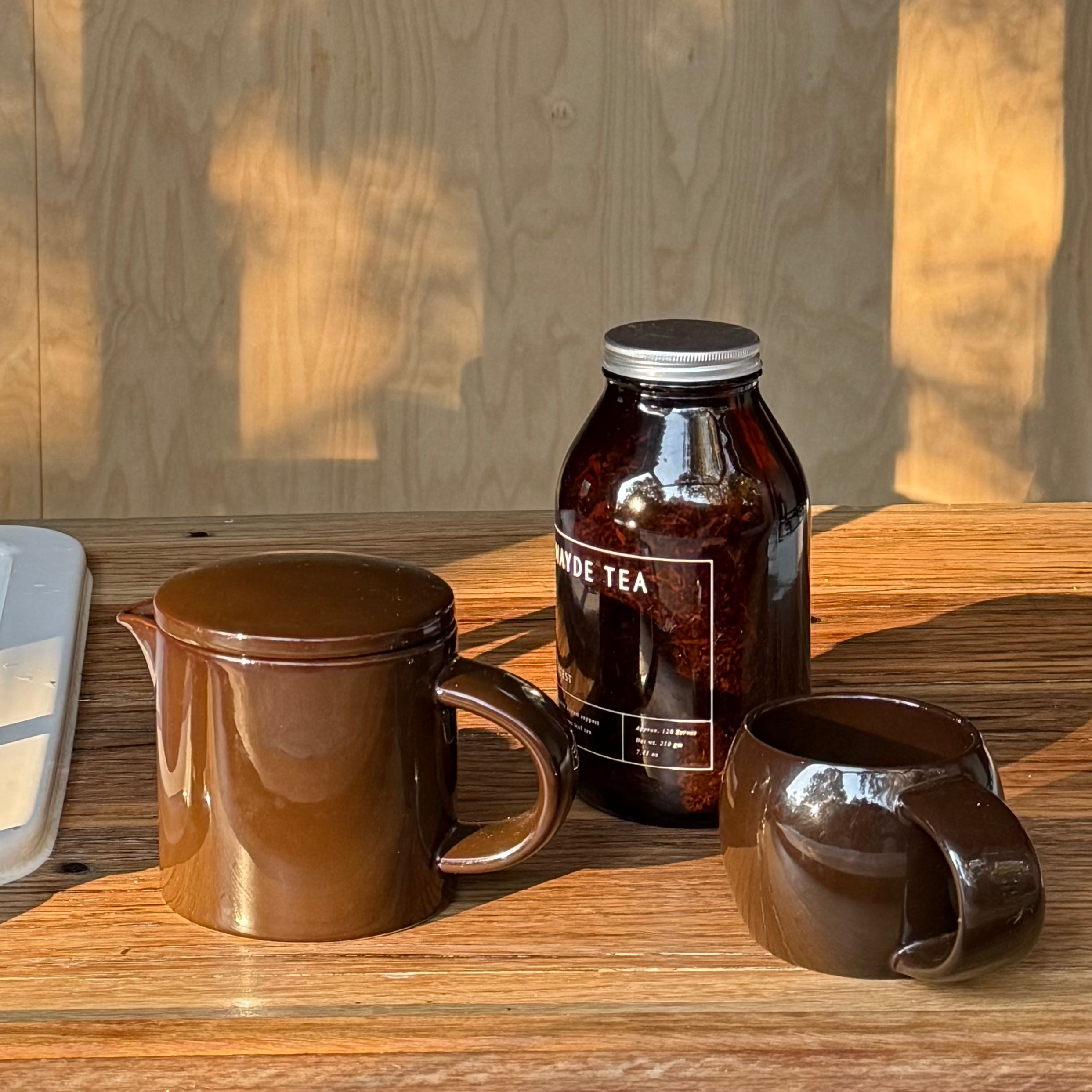 Ceramic Teapot - Chocolate Brown