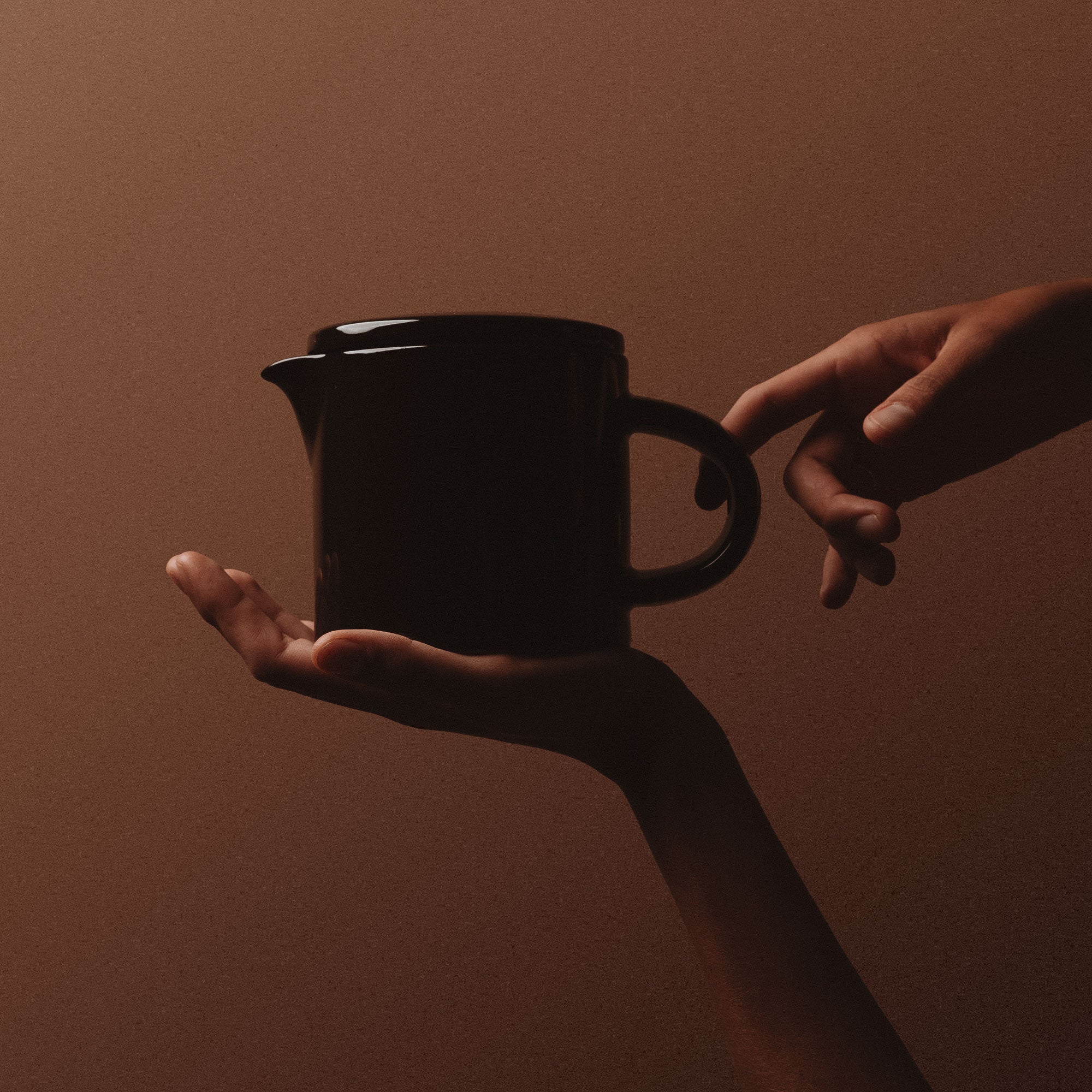 Ceramic Teapot - Chocolate Brown