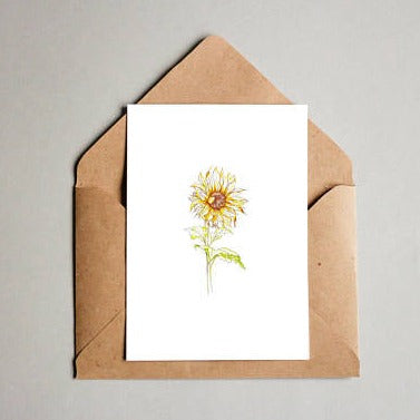 Golden Rose Greeting Card