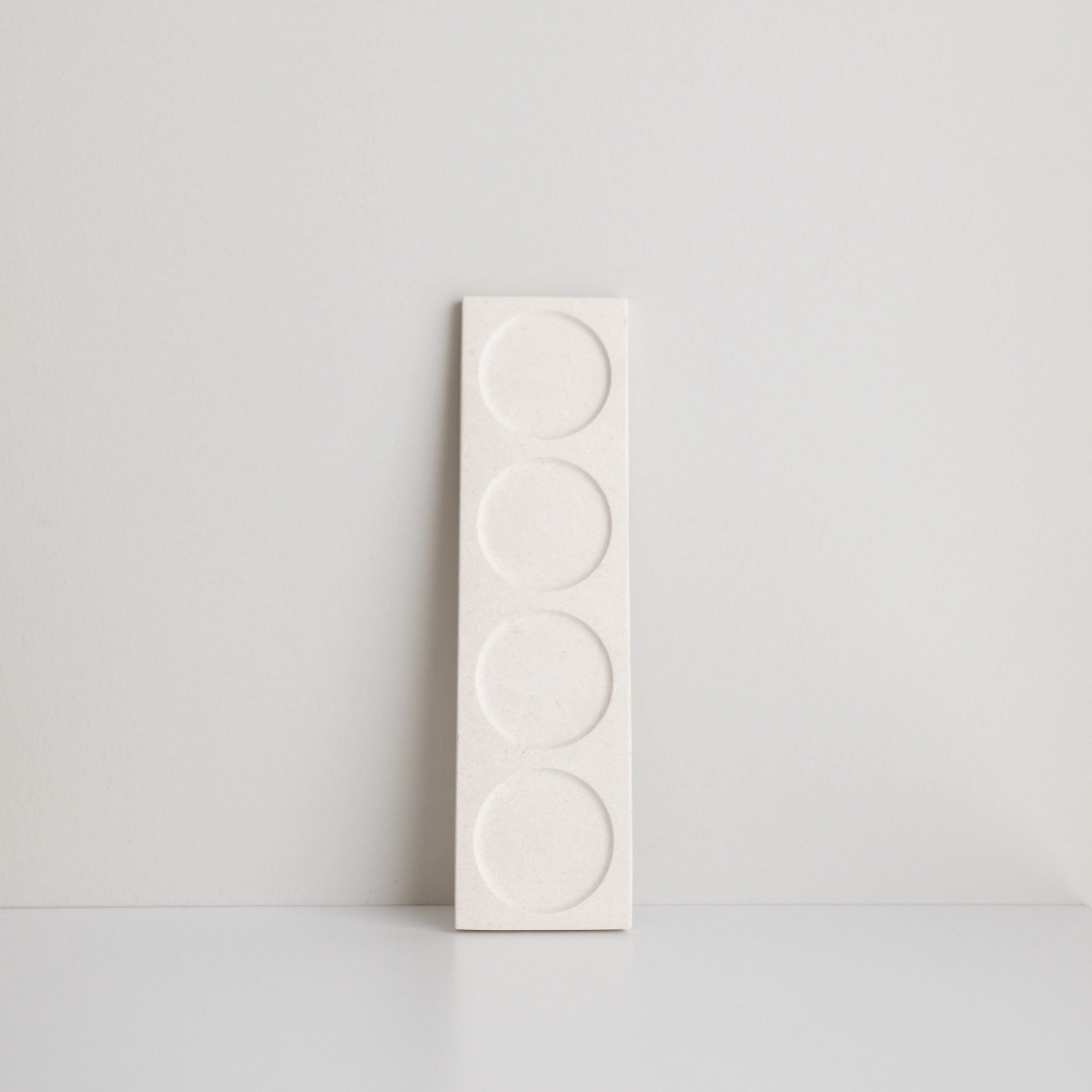Mayde Tea Stone Tray - limestone tray for mayde tea jars - natural limeton display tray - stone tray