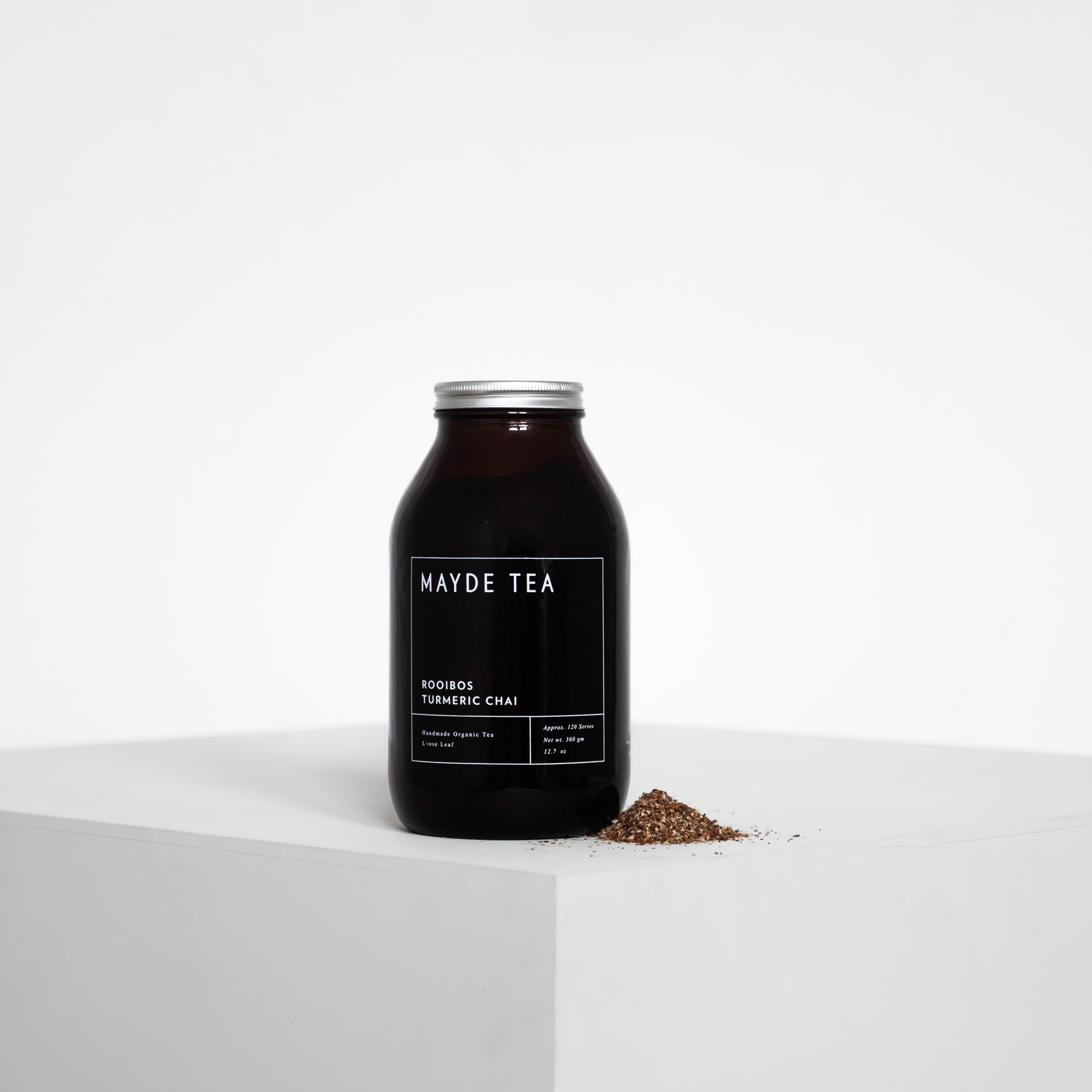 Rooibos Turmeric Chai - Loose Leaf Tea Herbal Teas Mayde Tea 120 serve jar  