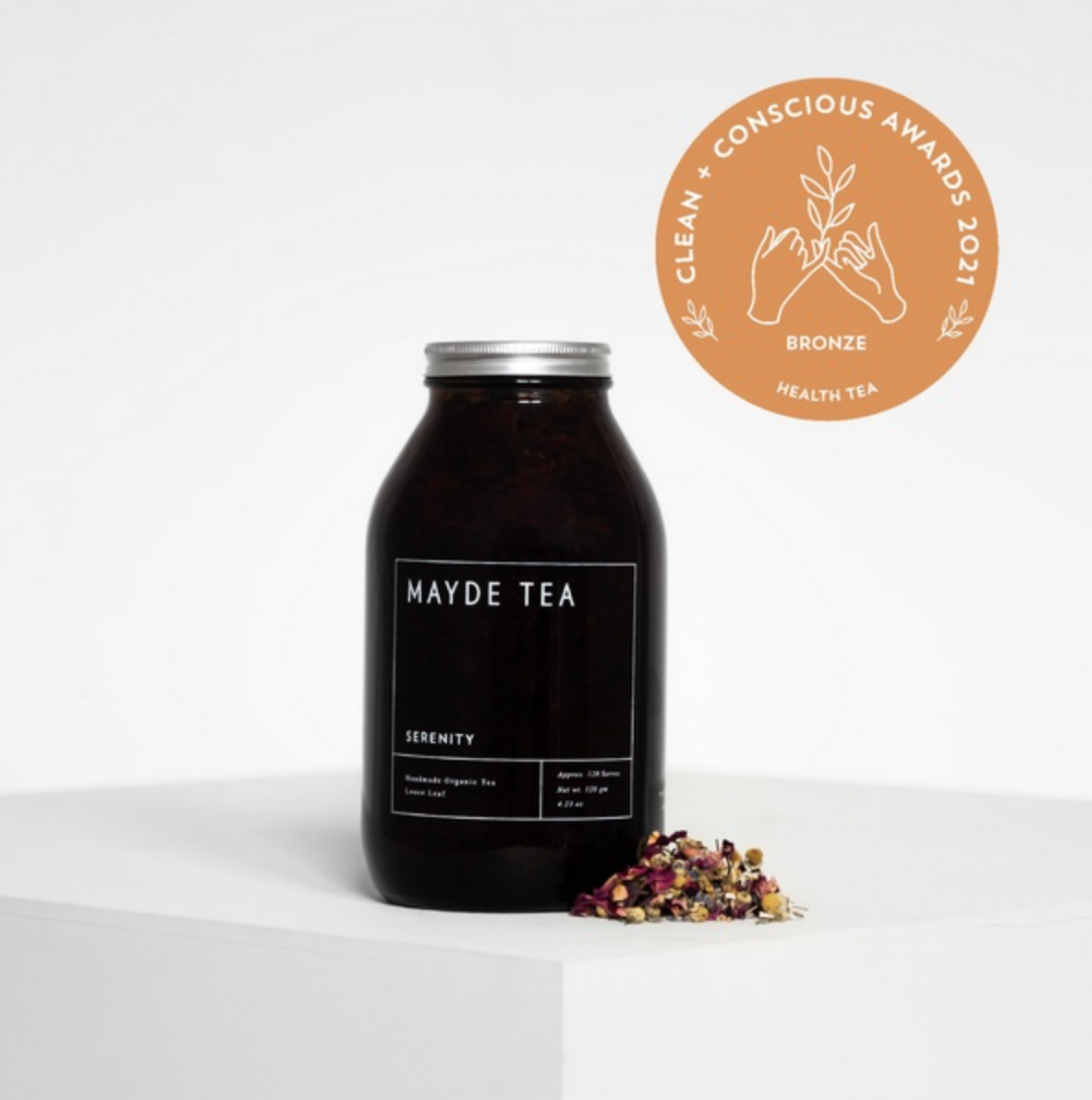 Serenity - Loose Leaf Tea Herbal Teas Mayde Tea 120 serve jar  