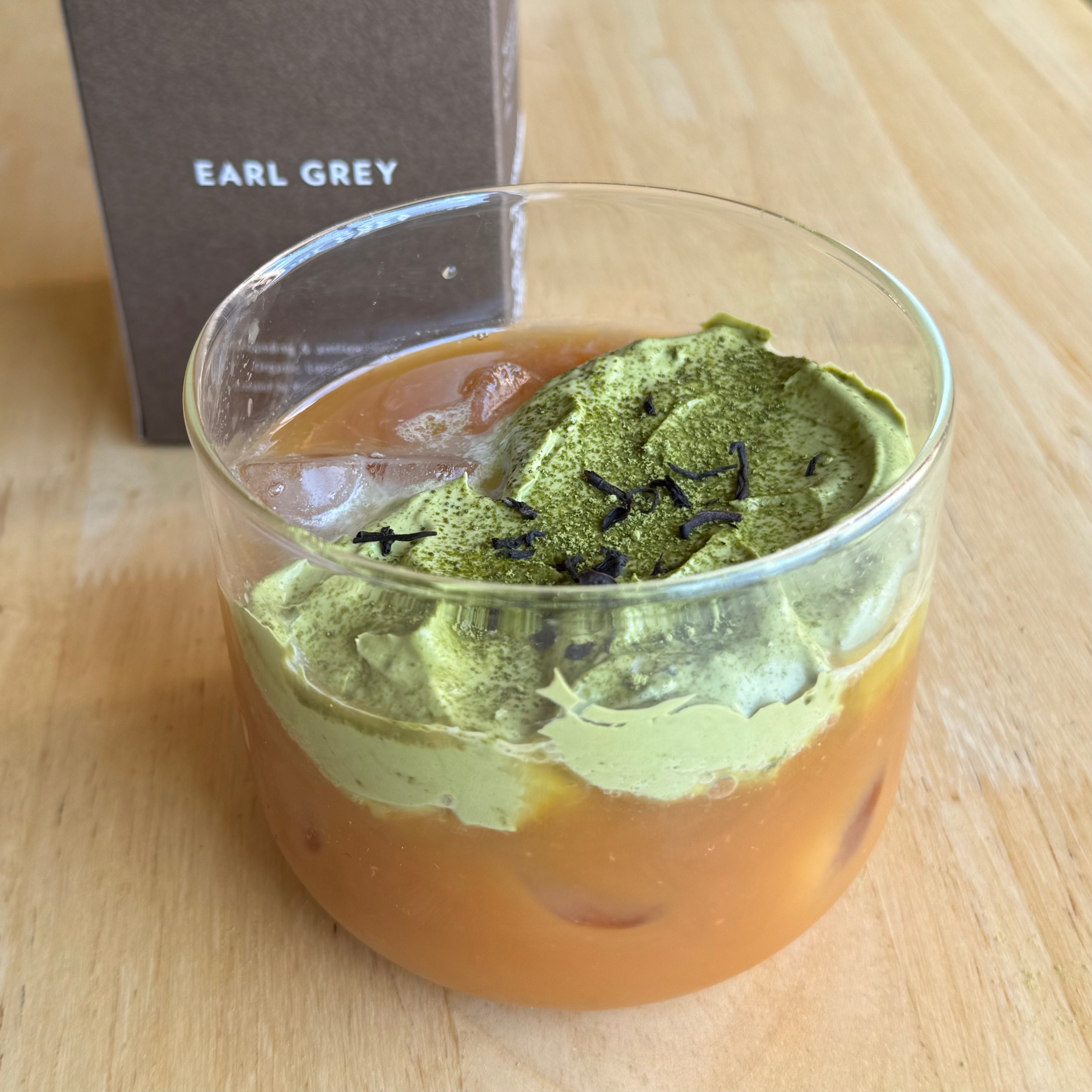 Iced Earl Grey Matcha
