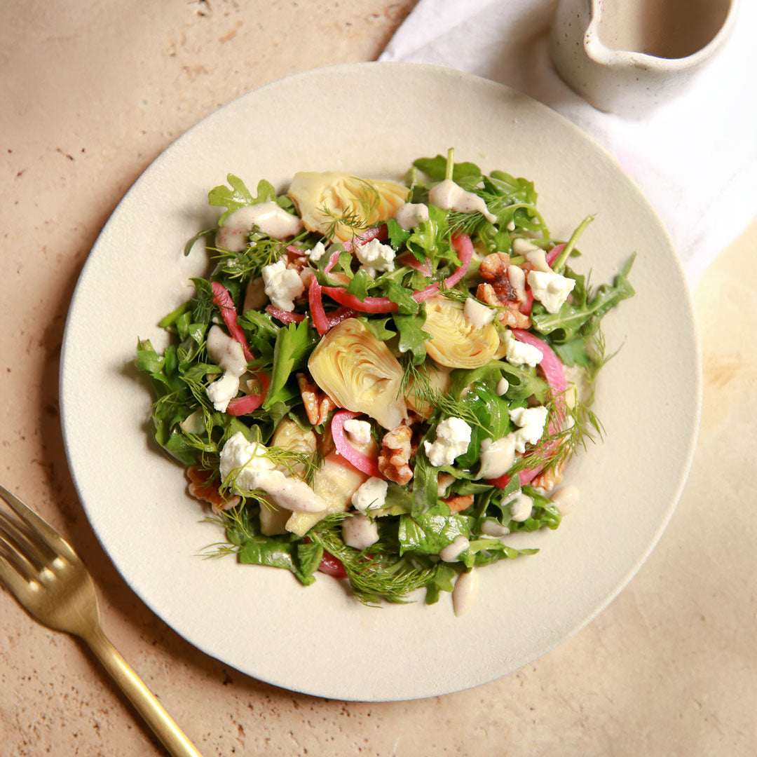 Artichoke & Rocket Salad with Zesty Dressing