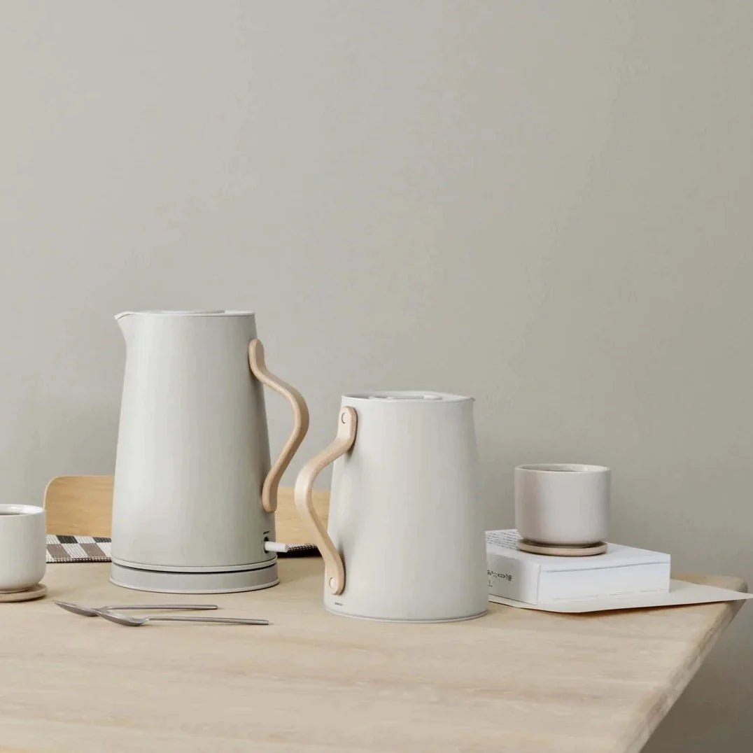 Stelton Theo Cup with Coaster - Sand