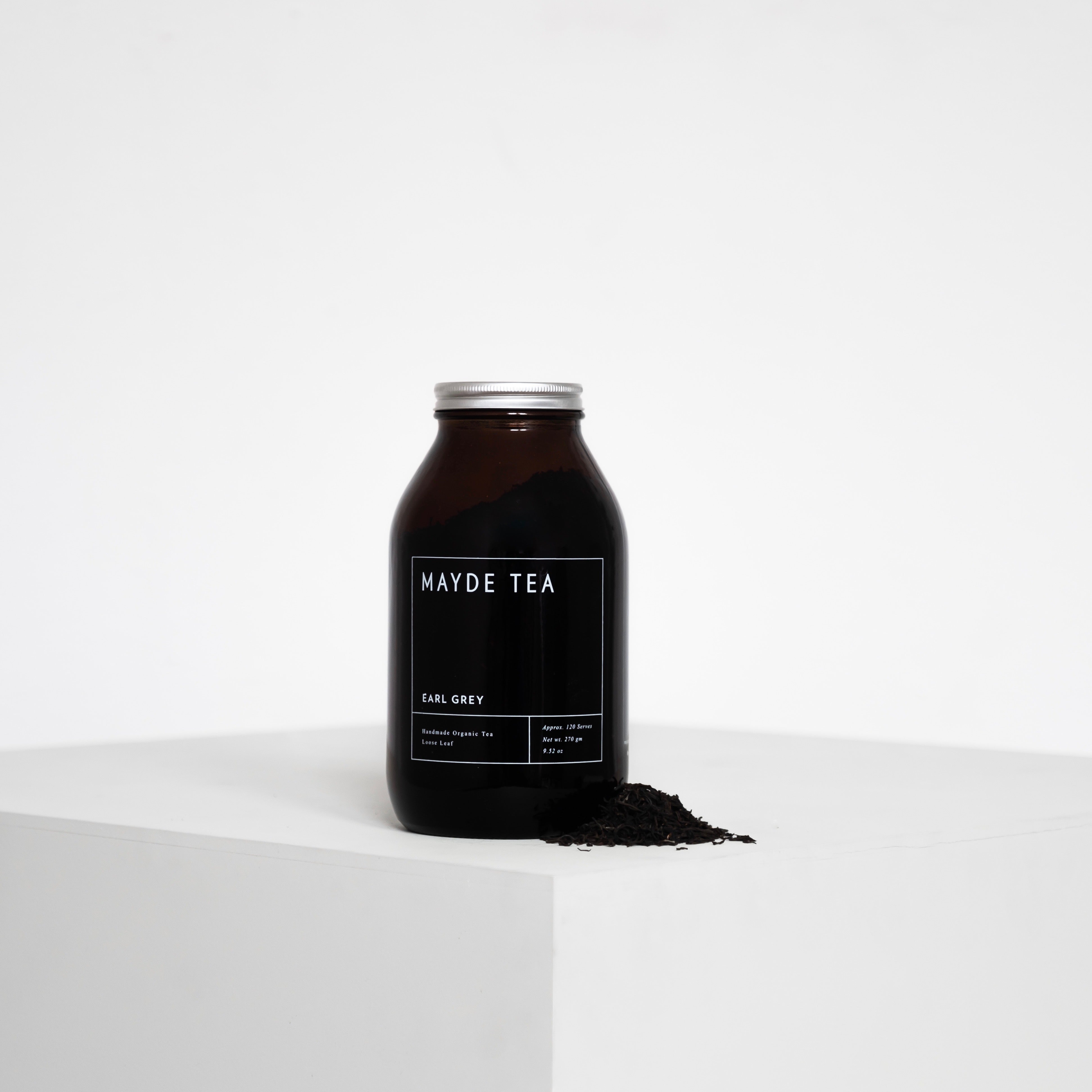 Jar, refill pouch + funnel set Bundles Mayde Tea Bundles Earl Grey  
