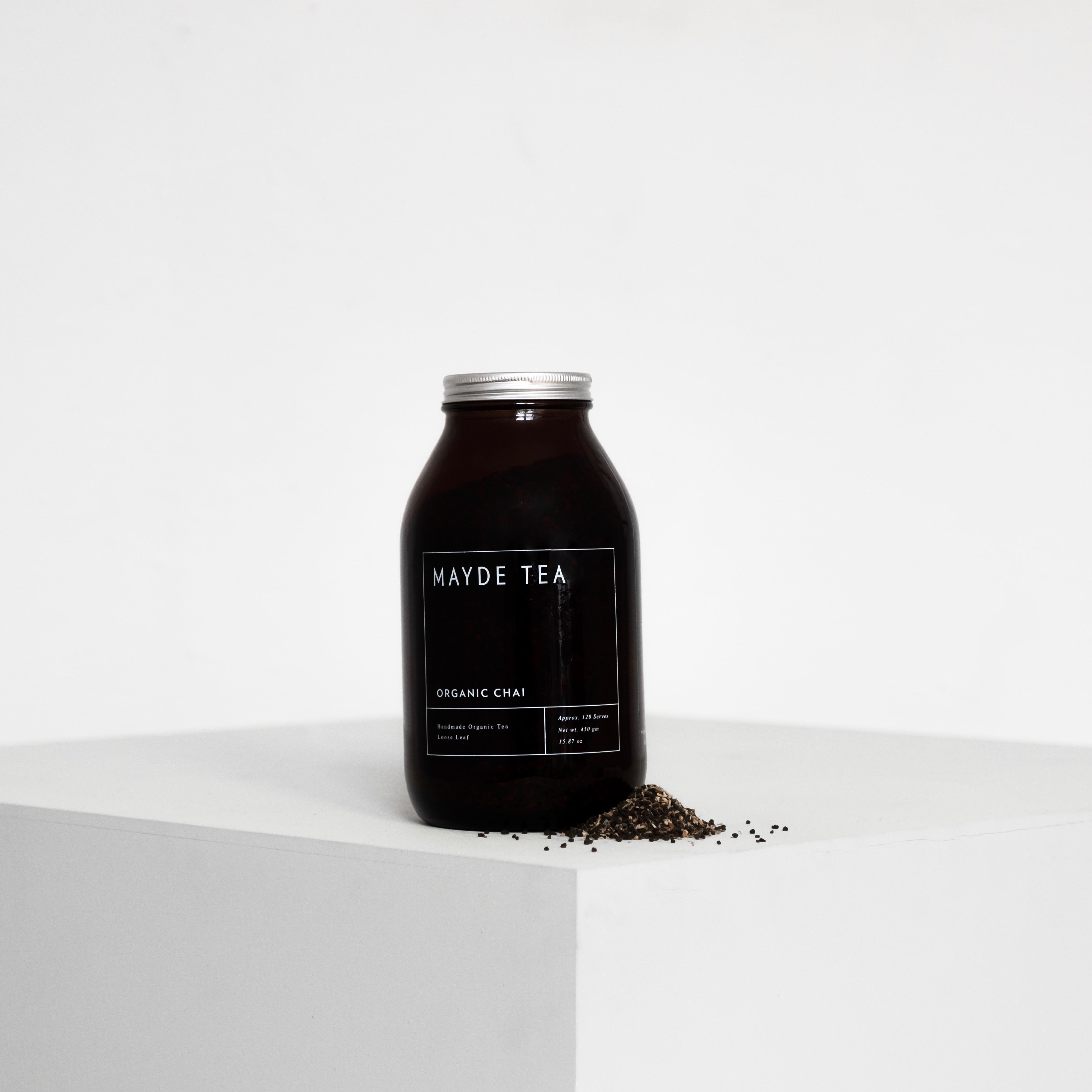 Jar, refill pouch + funnel set Bundles Mayde Tea Bundles Organic Chai  