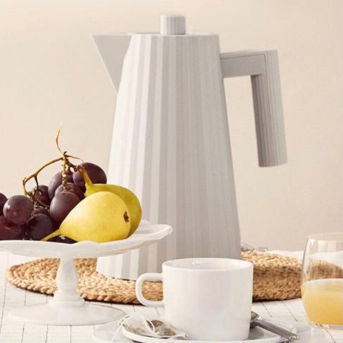 Alessi Plisse Electric Kettle - White